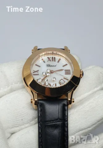 Chopard Happy Sport 36mm Pink Gold MOP Dial Diamonds Дамски Различни Варианти, снимка 8 - Дамски - 47991081