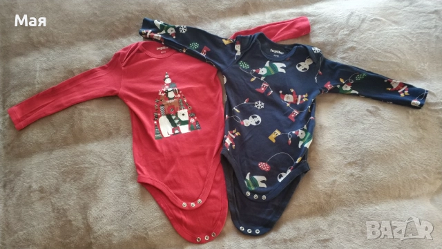 Лот бодита с дълъг ръкав размер 86-92см, снимка 2 - Бодита за бебе - 52637214