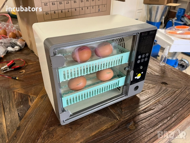 Инкубатор за яйца, 24 яйца, автоматичен контрол на влажността, PID контрол на температура , снимка 6 - Кокошки и пуйки - 52776301