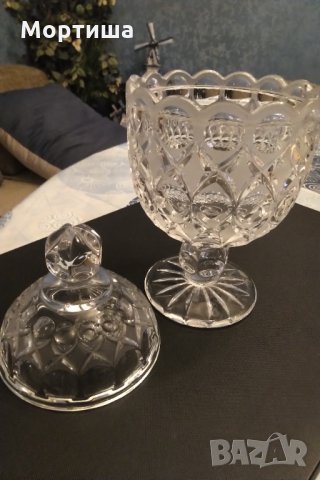 Бохемия кристална бонбониера , снимка 2 - Декорация за дома - 29408184