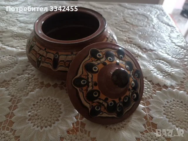 Керамични съдове 3 броя, снимка 3 - Антикварни и старинни предмети - 51623130