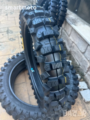 Ендуро гума XY-059C 100/90-18 MEDIUM SOFT e enduro жълта лента средна твърдост, снимка 1