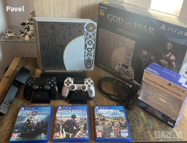 PS4 Pro 1TB God of War Limited Edition – хакнат с GoldHen (версия 11.00), снимка 1