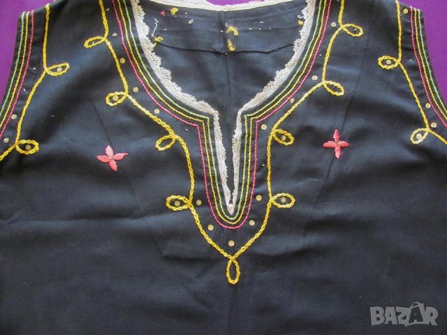 19 век Фолк Арт Женска Носия ръчна бродерия, снимка 3 - Антикварни и старинни предмети - 35398680