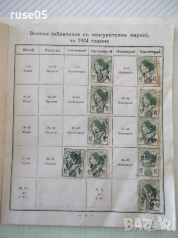 Осигурителна книжка № 158932 *, снимка 5 - Колекции - 53938502