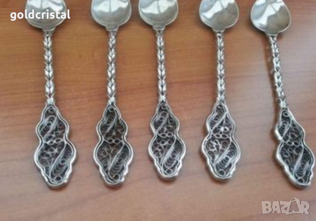 Лъжички филигран , снимка 3 - Антикварни и старинни предмети - 44681781