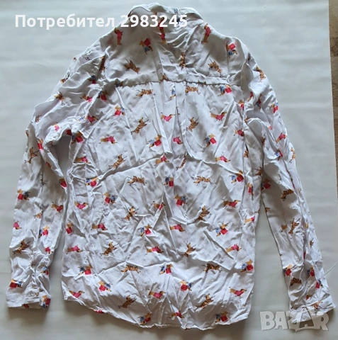 Дамска риза с дълги ръкави и дакели, снимка 2 - Ризи - 54270573