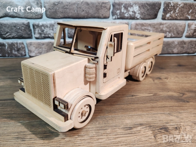 Дървен модел на фермерски камион – Craft Camp, снимка 12 - Коли, камиони, мотори, писти - 52735528