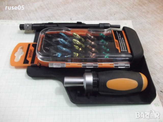 Отвертка тресчотка "GADGET" 26 части нова, снимка 10 - Отвертки - 38098497