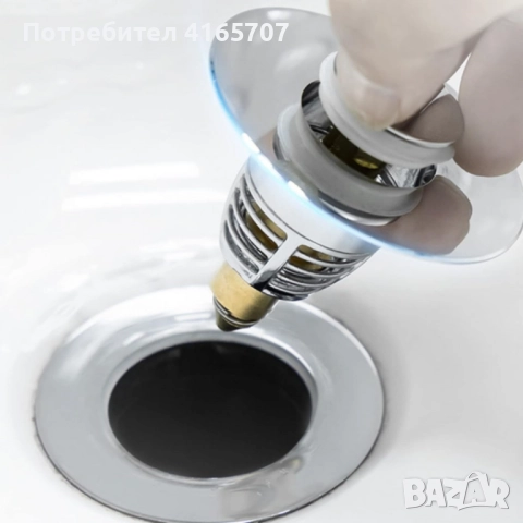 Тапа за мивка с филтър против запушване – Неръждаема стомана и месинг за надеждност и лесно почиства, снимка 3 - Други стоки за дома - 52878403