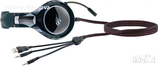 Геймърски слушалки с микрофон Schwaiger GH50, снимка 9 - Слушалки, hands-free - 52691572