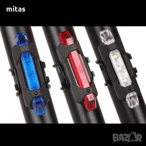 Акумулаторни LED стоп светлини за велосипед, ел. скутер - 3 цвята, снимка 4 - Аксесоари за велосипеди - 29813837