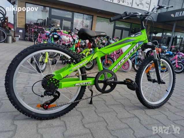 BG Алуминиев велосипед 20" MARTY зелен, снимка 5 - Велосипеди - 54334569