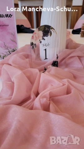 Пълен комплект акрилни табелки за номерация на маси (1–20)