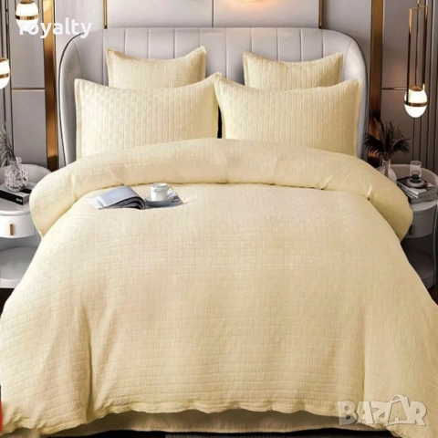 Луксозен комплект с драперия от 100% памук, снимка 4 - Спално бельо - 52232194