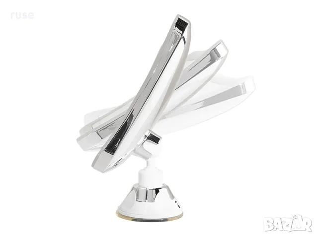 НОВО! Козметично огледало квадрат 5х LED Touch с вакуум, снимка 5 - Огледала - 48592352