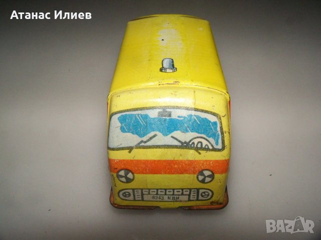 Стара ламаринена количка соц играчка, СССР, снимка 3 - Коли, камиони, мотори, писти - 42056895