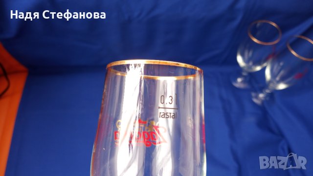 Бирени чаши загорка, столче, златен кант, 300 мл, 6 бр, снимка 6 - Чаши - 44480088