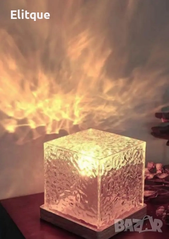 Елегантна кристална квадратна лампа с променящи се цветове, снимка 11 - Други - 52820244