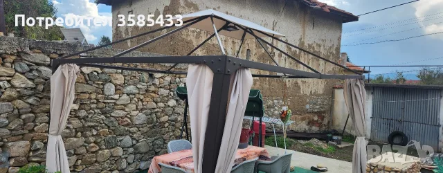 Шатра 4м на 3м само конструкция , снимка 3 - Градински мебели, декорация  - 56534633