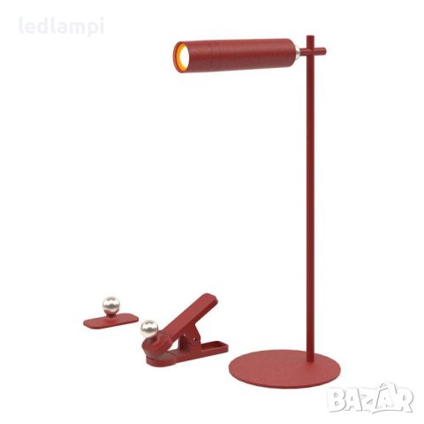 Настолна LED Магнитна Лампа 3W Червена Неутрално Бяла Светлина