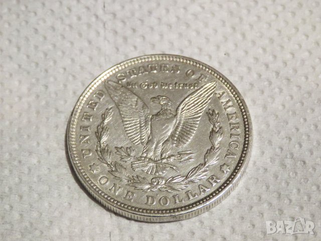 Рядък сребърен долар, морган долар, MORGAN DOLLAR, ONE  DOLLAR - 1921 г. - за колекционери, снимка 4 - Нумизматика и бонистика - 31553196