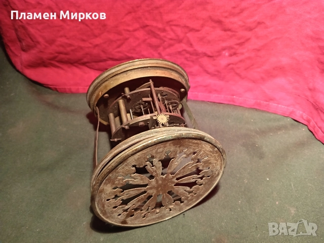 Механизъм от френски каминен часовник, снимка 3 - Антикварни и старинни предмети - 52998154