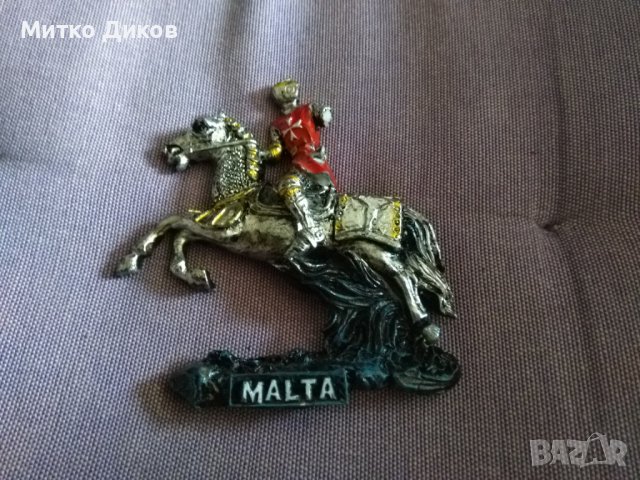Малта магнит конник кръстоносец, снимка 4 - Колекции - 37619679