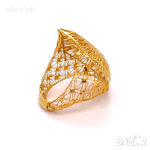 Златен дамски пръстен 2,62гр. размер:55 14кр. проба:585 модел:31039-1, снимка 3 - Пръстени - 49829137