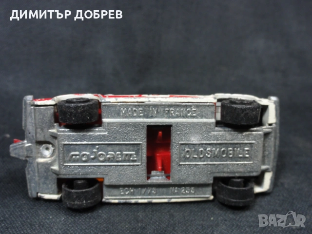 СТАРА РЕТРО МЕТАЛНА КОЛИЧКА OLDSMOBILE MAJORETTE FRANCE, снимка 6 - Колекции - 53151588