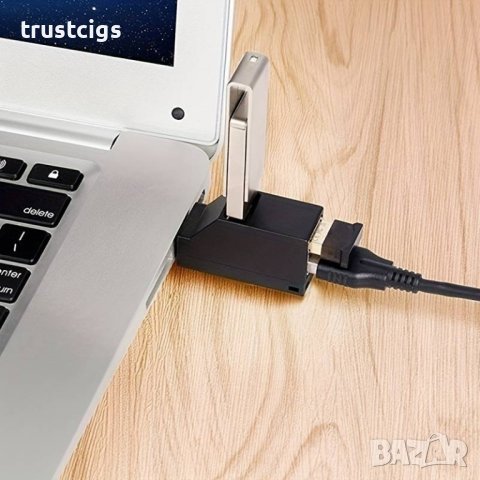 Мини USB хъб 3 в 1 USB 3.0/USB 2.0, снимка 7 - Кабели и адаптери - 44481919