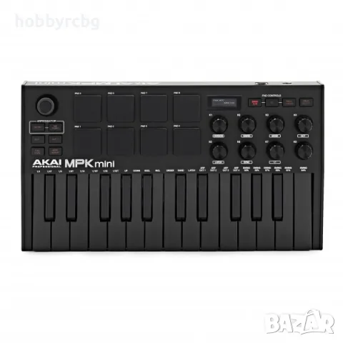 Akai Professional MPK Mini MKIII – 25-клавишен USB MIDI контролер, миди клавиатура, снимка 5 - Синтезатори - 55727552