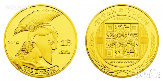 1 Биткойн - Титан / 1 Bitcoin - Titan ( BTC ) - Gold