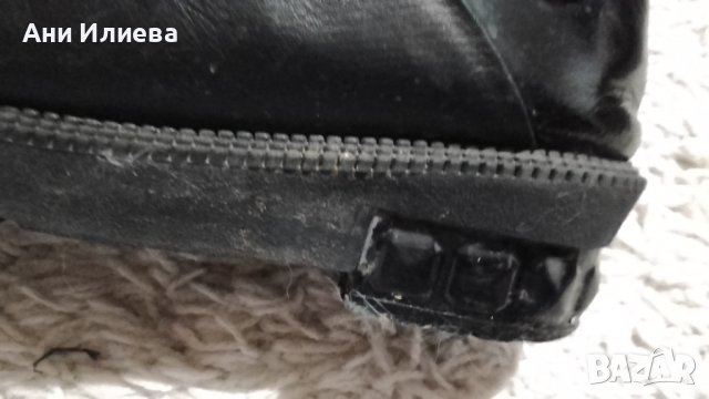 Черни дамски боти естествена кожа и лак с цветенца, снимка 10 - Дамски боти - 39363758