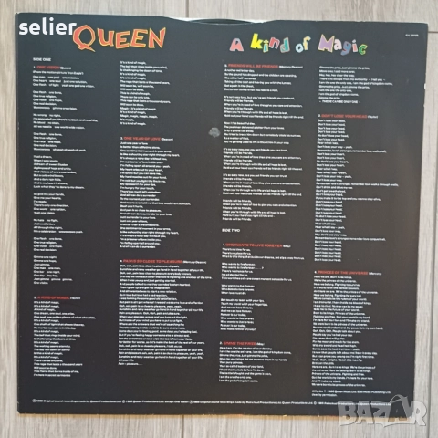 Queen ‎– A Kind Of Magic Издание 🇬🇧 UK 1986г-GATEFOLD Състояние на винила:VG+ Състояние на обложка, снимка 5 - Грамофонни плочи - 52846628