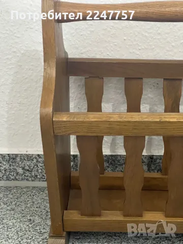 Дървена поставка за вестници и списания Germany , снимка 6 - Антикварни и старинни предмети - 47574905