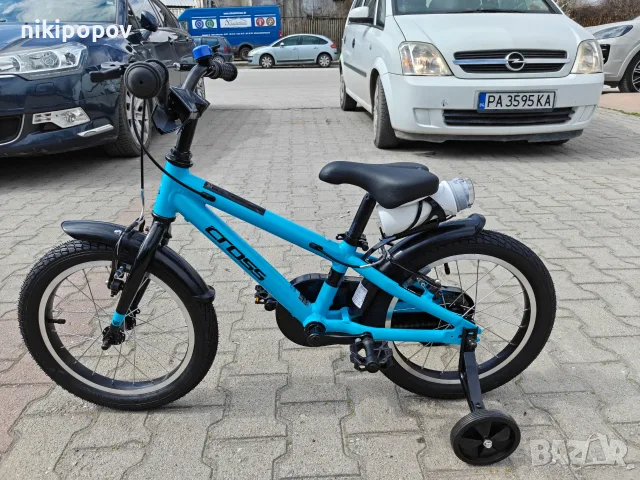 CROSS Детски алуминиев велосипед 16" ROCKET син, снимка 8 - Велосипеди - 56528737