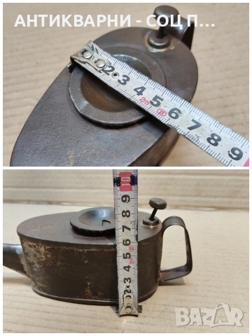 Стара Соц Метална Масльонка. / НОМЕР 1754., снимка 10 - Антикварни и старинни предмети - 53991343