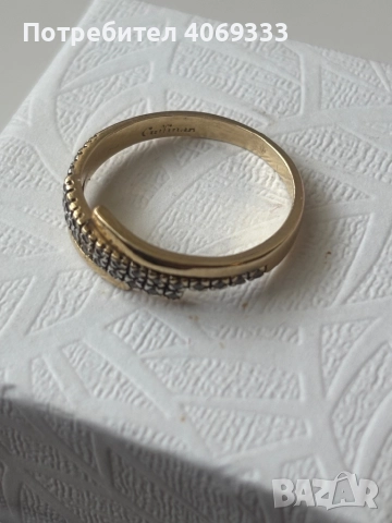 Златен пръстен 14к 2.53гр 55р-р , снимка 8 - Пръстени - 51749756