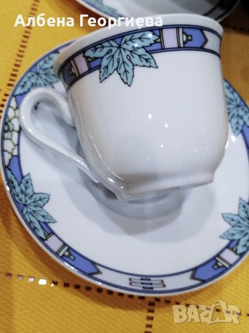 Баварски комплект за дълго кафе  SCHIRNODING BAVARIA ☕☕☘️☕☕☕, снимка 8 - Сервизи - 53070000