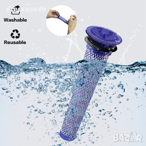 3655 Филтър за прахосмукачка, Dyson V6, V7, V8, DC62, DC58, DC59, снимка 6 - Прахосмукачки - 44566986