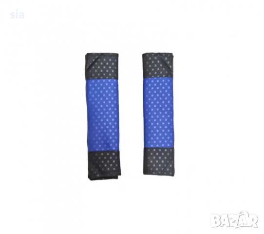 Масажор за седалка 2бр., калъф за волан, протектори, тапицерия,2бр., комплект за автомобил, 3в1, син, снимка 3 - Аксесоари и консумативи - 39627026