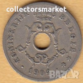 10 сантима 1904, Белгия, снимка 2 - Нумизматика и бонистика - 38513736