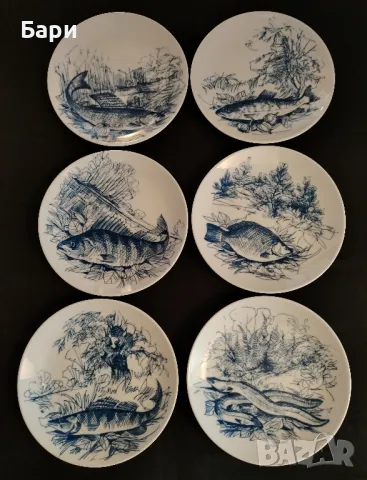Немски порцеланови чинии за риба