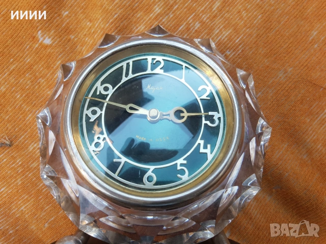 Каминен часовник Маяк , снимка 2 - Антикварни и старинни предмети - 54306195