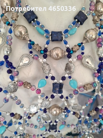 Много голямо етно колие за тяло, уникат, снимка 15 - Колиета, медальони, синджири - 52523756