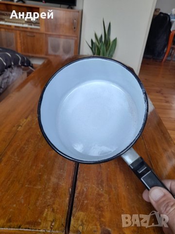 Стара емайлирана касерола,тиган #4, снимка 5 - Други ценни предмети - 38683723