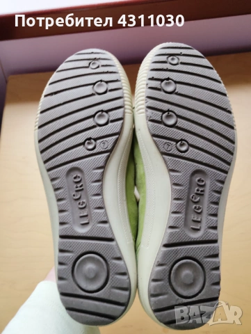 Зелени дамски обувки с връзки от естествен набук- Legero 000823z 40 номер, снимка 10 - Дамски ежедневни обувки - 53413859