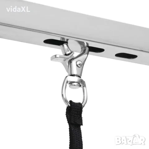 vidaXL Маса за груминг на домашни любимци, регулируема, 1 примка, снимка 9 - За кучета - 56147509
