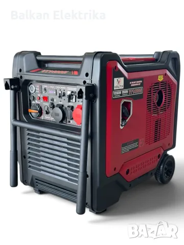 Инверторен Генератор На Ток - 10.5 kW (Бензин И ГАЗ - Монофазен/Трифазен Режим - Безшумен) VOLTIX